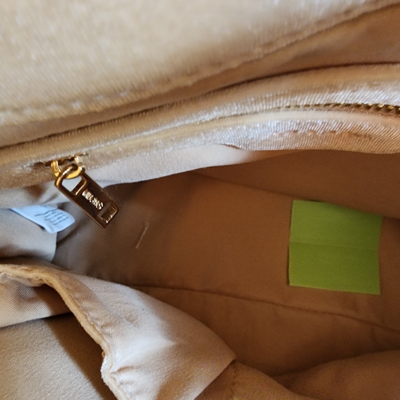 MIA BAG velvet shoulder bag beige pink - Picture 8 of 10